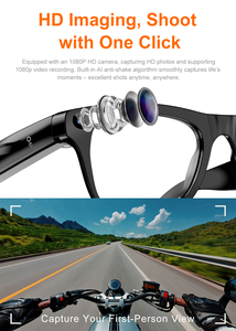Lunettes Intelligentes IA 2026 XK One Pro avec Traduction en 15 Langues, Assistant Vocal, Caméra 1MP, BT 5.4, 260mAh, 37.5g, OEM - Product Image 6