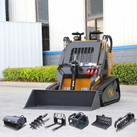 Harga Mini Skid Steer Loader Infront Cina 1 Ton, Mini Skid Steer Loader Multifungsi