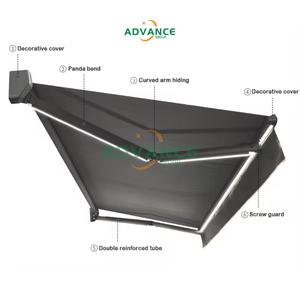 <strong>Best</strong> Price Electric Full Cassette Retractable Sunshade <strong>Awning</strong> Windproof Cassette Motorized Window Door Canopy <strong>Awning</strong> - Product Image 5