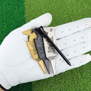 Herramienta 2 en 1 de metal para reparar divots de golf, limpiador de ranuras de palos de golf, tenacillas para green de golf, accesorios - Product Image 6