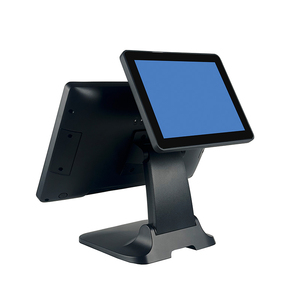 Oem miễn phí 15.6inch 21.5inch tất cả trong một màn hình kép thiết bị đầu cuối <span class=keywords><strong>POS</strong></span> Hợp kim nhôm <span class=keywords><strong>Windows</strong></span> máy tính để bàn hệ thống <span class=keywords><strong>POS</strong></span> cho nhà hàng - Product Image 1