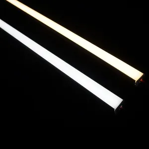 Bande lumineuse led rigide et invisible, profil plat, 2835, 6/14W, 5.5mm, 24v dc, 50cm/20 pouces, ruban de lumière linéaire rigide