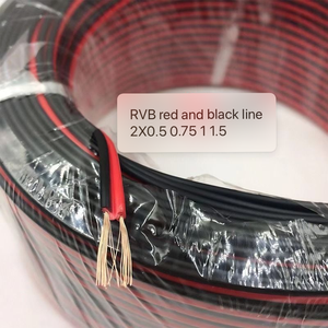 <span class=keywords><strong>Cable</strong></span> <span class=keywords><strong>de</strong></span> cobre RVB Rojo Negro, línea paralela dual, 2 núcleos, 0,5/1,0/2,5, <span class=keywords><strong>Cable</strong></span> <span class=keywords><strong>de</strong></span> alimentación <span class=keywords><strong>de</strong></span> <span class=keywords><strong>bocina</strong></span> <span class=keywords><strong>de</strong></span> luz LED <span class=keywords><strong>de</strong></span> monitoreo con aislamiento <span class=keywords><strong>de</strong></span> PVC - Product Image 3
