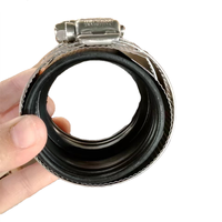 Tuyau d'incendie flexible certifié UPC NSF en caoutchouc en acier inoxydable Connexion hexagonale égale poli sans tuyau d'accouplement de moyeu