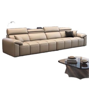 Juego de Sofás de Estilo Moderno con Diseño de Teclas de Piano, en Línea Recta, para Apartamentos Pequeños, Sala de Estar, Villa, Sofá de Cuero, Sofá de Madera Maciza, Suave y <span class=keywords><strong>Cómodo</strong></span> - Product Image 6