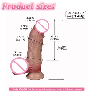 ORALSX Dildo Realista de Silicona de 8 Pulgadas con Ventosa, Pene Flexible, Dildo Anal, Pene Artificial para Mujeres, Masturbación - Product Image 2
