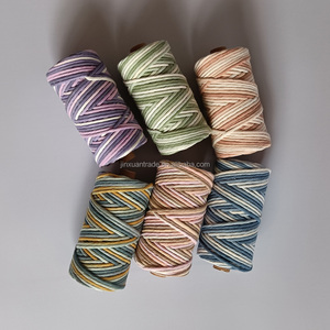 Accessori per macramè corda per Macreme in cotone <span class=keywords><strong>Makrame</strong></span> corda in cotone a torsione singola da 4mm - Product Image 4