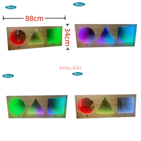Miroir LED à stimulation visuelle, thérapie apaisante 3D, miroir infini sensoriel, modes d'éclairage interactifs pour salles sensorielles
