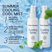 Brume Rafraîchissante Corporelle Instantanée – Spray Corporel Apaisant Portable pour Soulager la Chaleur Estivale lors des Sports de Plein Air et des Voyages