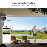 Caméra IP PTZ couleur 5MP Techage pour extérieur, vision nocturne CMOS, étanche, surveillance de sécurité