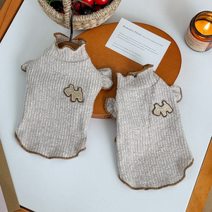 Mùa Thu Mùa Đông Pet Quần Áo Cao Đàn Hồi Chó Áo Thun Mèo Con Chó Trang Phục Vật Nuôi Cơ Sở Áo Sơ Mi - Product Image 5