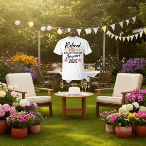 เกษียณแล้วปี 2025 ไม่ใช่ปัญหาของฉันอีกต่อไป เสื้อยืดเกษียณ - Product Image 3