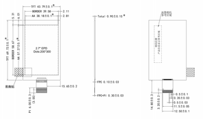 4 colori 2.7 '2.7 pollici E inchiostro modulo di visualizzazione 200x300 Epaer <span class=keywords><strong>Display</strong></span> colore Eink <span class=keywords><strong>Display</strong></span> pannello e inchiostro schermo - Product Image 2