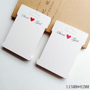 Custom Simple Lace Hair <b>Tie</b> Paper Cards High Elastic Hair Band Tags with Printing Your logo - Product Image 4