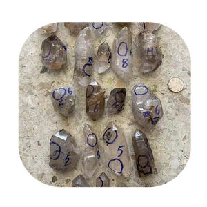 卸売 原石鉱物標本 高品質宝石 天然未加工 水入り水晶 装飾用 - Product Image 1