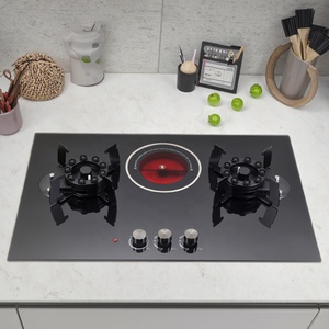 Meilleure cuisinière à gaz infrarouge à 3 brûleurs, 2 brûleurs à gaz et 1 brûleur électrique, cuisinière à gaz intégrée et cuisinière à gaz infrarouge - Product Image 3