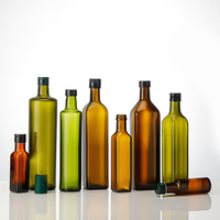 Vente en gros Bouteille vide d'huile d'olive de qualité alimentaire 250ml 375ml 500ml 750ml 1000ml Bouteille d'huile d'olive en verre avec impression personnalisée