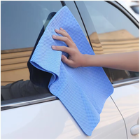 Serviette de lavage auto en PVA synthétique grande taille, super absorbante, design 3D, pour le nettoyage et l'auto-séchage des bateaux et des voitures