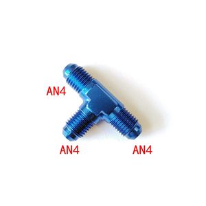 AN4 AN6 AN8AN10ブルー/ブラックカーアルミニウムTシャツTピースユニオンコネクタオスアダプタオイル燃料エアホースエンドトランスフォーム<span class=keywords><strong>AN</strong></span>フィッティング - Product Image 6
