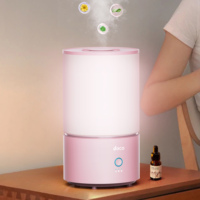 Humidificateur à brume froide 3L, remplissage par le haut, grande capacité, silencieux, pour chambre, maison, bureau, air intérieur
