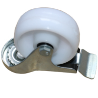 Chariot à plateforme en bambou, structure OEM personnalisable, capacité de charge de 250 kg, poignée robuste, roulettes blanches en PP de 4*3 pouces