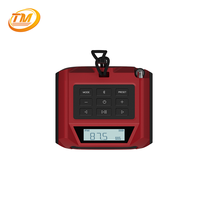Speaker Radio Internet Portabel FM Tahan Air Desain Anti Jatuh Dapat Diisi Ulang Tahan Lama Layar LCD Konstruksi Tugas Berat untuk Pekerjaan Luar Ruangan