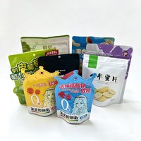 Sachets debout gummy comestibles zip-lock imprimés personnalisés Sacs d'emballage lyophilisés en mylar de bonbons bonbons secs avec fenêtre