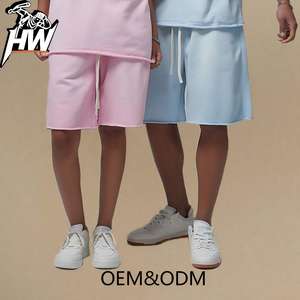 <span class=keywords><strong>Pantalones</strong></span> <span class=keywords><strong>Cortos</strong></span> de <span class=keywords><strong>Hombre</strong></span> de Mezcla de Algodón Sueltos con Cordón, Estilo Vintage, Lavado Ligeramente Lijado, 360g, Nueva Colección Primavera Verano 2025 - Product Image 2