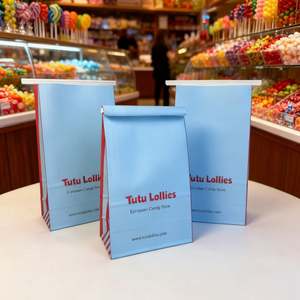 Custom Oil Proof PE Packaging <b>Bag</b> with Tin Tie Food Closure Grade Kraft <b>Bags</b> for Snacks <b>Sweet</b> Candy Cookie Bread <b>Bag</b> Paper - Product Image 5