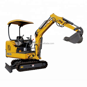 Mini-excavatrice sur chenilles XE15U à performances exceptionnelles avec châssis télescopique pour travaux de jardinage, travaux agricoles, espaces de travail urbains étroits - Product Image 4