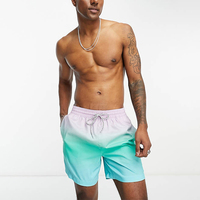 Fabricants de shorts de planche Taille élastique Polyester recyclé Surfers Board Shorts avec poches Hommes Physique Board Shorts courts