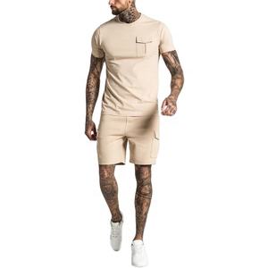 Camiseta de alta calidad y conjuntos dobles cortos, chándal con logo para hombre - Product Image 5