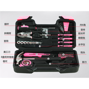 Juego de herramientas premium de 58 piezas, kit combinado de llaves de vaso de 1/4 de pulgada para reparaciones en el hogar, de acero al carbono, con estuche. - Product Image 1