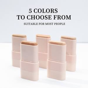 Base de Maquillaje en Barra de Cobertura Total Mate y Ligera de 5 Colores, Polvo Compacto Blanqueador para Piel Oscura, Esponja Iluminadora - Product Image 4