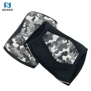 Vente en gros écologique bonne qualité sport fitness gym powerlifting support d'haltérophilie 5mm 7mm camouflage néoprène scr genouillère