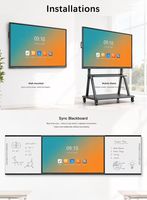 ITATOUCH Écran plat interactif LCD 4K de 75 pouces, connexion NFC, système double, logiciel de tableau blanc gratuit pour l'éducation et les entreprises