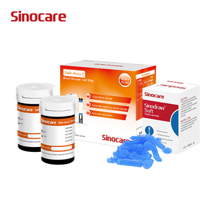 เครื่องวัดระดับน้ำตาลในเลือด <span class=keywords><strong>Sinocare</strong></span> Safe Accu 2 พร้อมแผ่นทดสอบน้ำตาลในเลือด เซ็นเซอร์วัดน้ำตาลในเลือด แผ่นทดสอบน้ำตาลในเลือด เครื่องวัดน้ำตาลในเลือด - Product Image 3