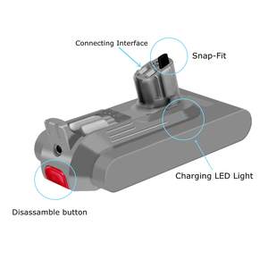 Batterie d'aspirateur de bonne qualité 25.2V 5.0Ah pour Dyson V10 <span class=keywords><strong>V11</strong></span> Version à vis <span class=keywords><strong>V11</strong></span> Version à crochet 206340 970145-02 <span class=keywords><strong>SV14</strong></span> SV15 SV18 - Product Image 2