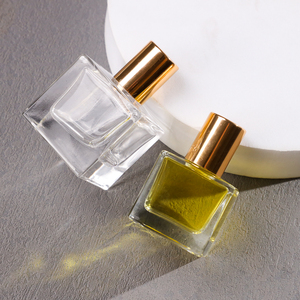 5ml 15ml 30ml Custom Mini Square Perfume Oil Botella de rodillo de acero inoxidable Rollo cuadrado en botellas de rodillo de vidrio - Product Image 5