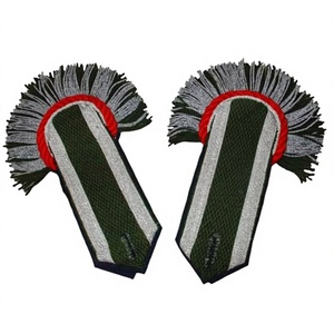 Insignia de Uniforme Personalizada Bordada con Flecos, con Imán para Colgar en el Hombro, para Coser, de Tela de Lona, Tamaño y Forma Personalizados, Clásica - Product Image 1