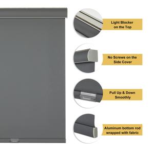 Persianas Enrollables Motorizadas para Ventanas, Personalizables en Ancho, con Control Remoto Inalámbrico y Recargable - Product Image 3