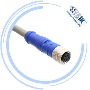Kabel Sinyal Industri Tahan Air M8 5-Pole Female ke Male - Product Image 5