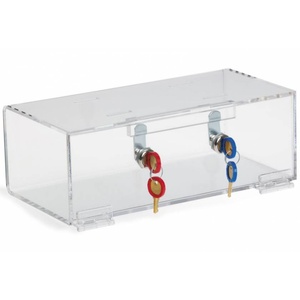 High Quality Custom Size Clear Stackable Acrylic Refrigerator <b>Lock</b> <b>Box</b> Key <b>Lock</b> Customized Color Logo YGL Brand Model YGL-645 - Product Image 2