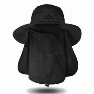 Outdoor Sun-protected Fisherman Hat Uv-<b>proof</b> Quick-drying Foldable Waterproof Fisherman Bucket Hat With String - Product Image 4