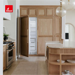 Gabinete de Cocina Empotrado con Marco de Roble Blanco Alland, con Roble Natural Cortado a la Veta, Estilo Shaker, Encimera de Piedra Personalizada Estilo Granja - Product Image 2