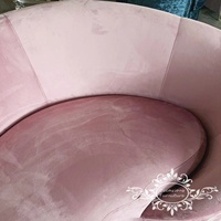 Canapé en velours rose nouveau Design 2024 meubles hôtel mariage événements fournisseur de meubles siège d'amour mariée et le marié