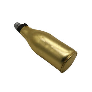 कस्टम नियोप्रीन ज़िप-अप बोतल जैकेट शैम्पेन वाइन कूलर बैग इन्सुलेशन सब्लिमेशन स्लीव्स बीयर बोतल - Product Image 4