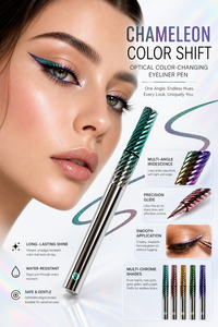 Eyeliner longue tenue, haute pigmentation, effet scintillant multichrome, waterproof - Product Image 5