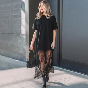 Abbigliamento Donna all'Ingrosso, Abito Elegante con Pizzo, Vestito Estivo e Abiti Casual, Abito Lungo per Feste - Product Image 1