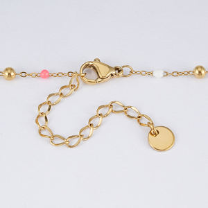 Collier bohème en or pour femmes, bijoux de mode d'été, chaîne en or, graine colorée, perles Miyuki, <span class=keywords><strong>2023</strong></span> - Product Image 4